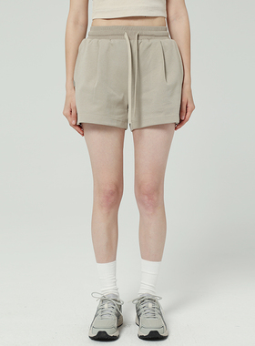 Y2NG原创夏季新款毛圈百搭直筒休闲短裤女