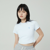 Y2NG T恤女正肩上衣 重磅logo印花露脐辣妹短袖 原创夏季 新款