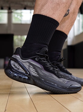 Anta安踏 瞬息3 暗夜骑士 黑武士 实战助推减震耐磨碳板篮球鞋