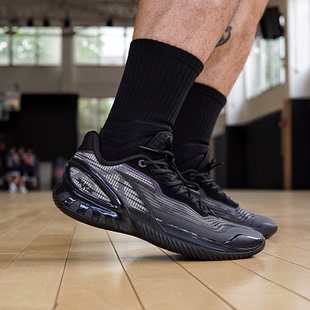 Anta安踏 瞬息3 暗夜骑士 黑武士 实战助推减震耐磨碳板篮球鞋