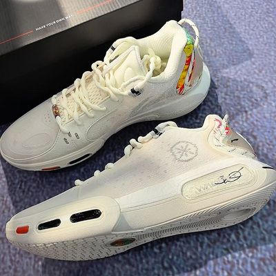 LiNing李宁 韦德幻影7烟花䨻科技轻质灵活稳定支撑包裹抗扭篮球鞋