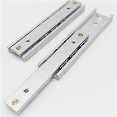 16毫米宽两段铝合金双向滑动微钢球小滑动数字产品精品盒线性导轨