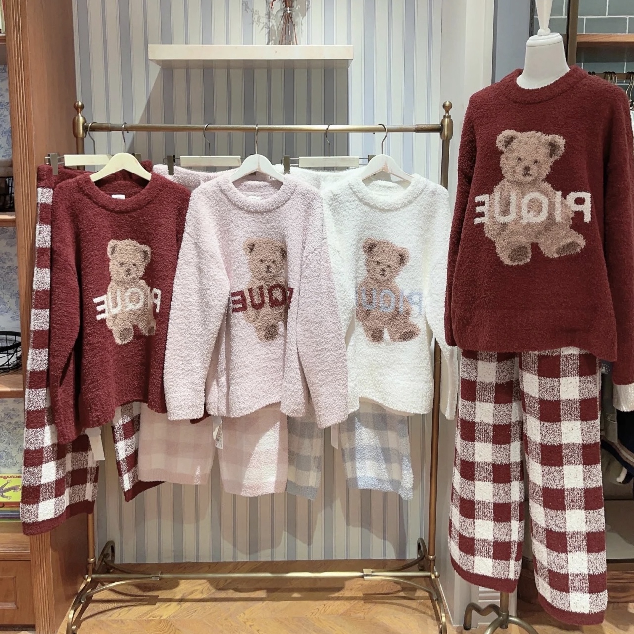 gp女士睡衣软绵绵女家居服套装