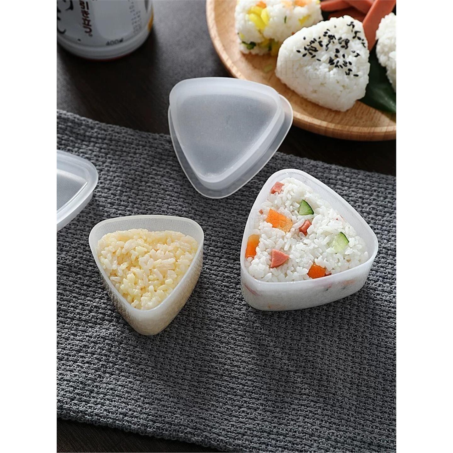 日式三角形饭团模具套装家用寿司摇摇乐儿童宝宝米饭辅食工具神器