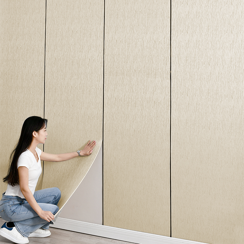 墙布自粘加厚客厅壁布软包墙板电视背景墙贴纸墙面装饰板隔音墙贴