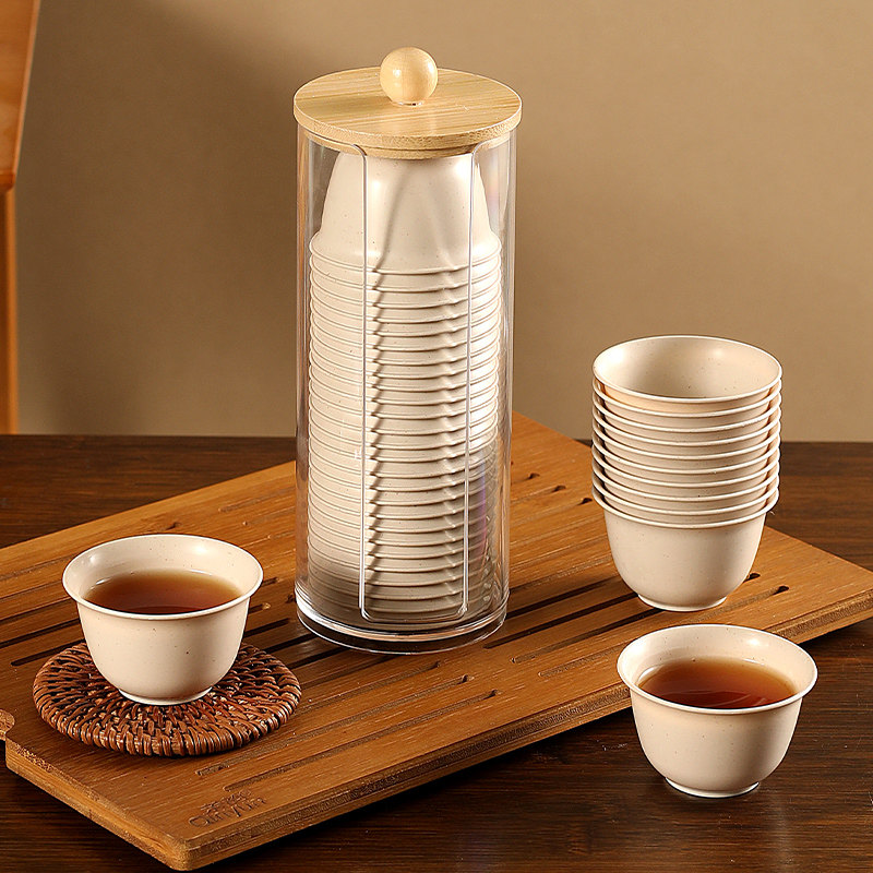 【品牌正品】一次性茶具办公室专用高端茶杯稻壳喝茶泡茶品茗功夫,餐饮具,一次性茶具,淘宝优惠券,粉丝福利购,淘宝优惠卷