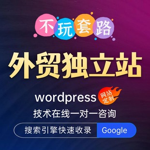 外贸建站一条龙全包公司企业网站建设制作wordpress独立站搭建seo