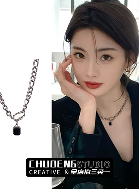 钛钢不掉色项链女ins冷淡风小众