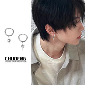 独特艺术生耳钉男高级感潮流气质小众男士 耳环痞帅百搭耳饰爆款