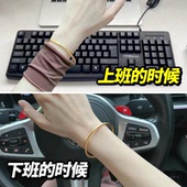 黄金手镯保护套防磕金镯子专用古法玉镯翡翠保护神器手绳隐形素圈