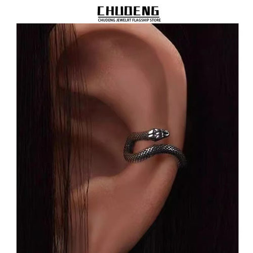 蛇型复古耳夹无耳洞男士耳骨夹