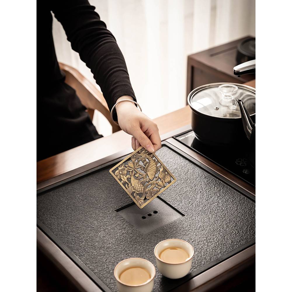 茶家托全套自约动烧壶10074装简盘仿乌石金盘用大水一台体式茶夫