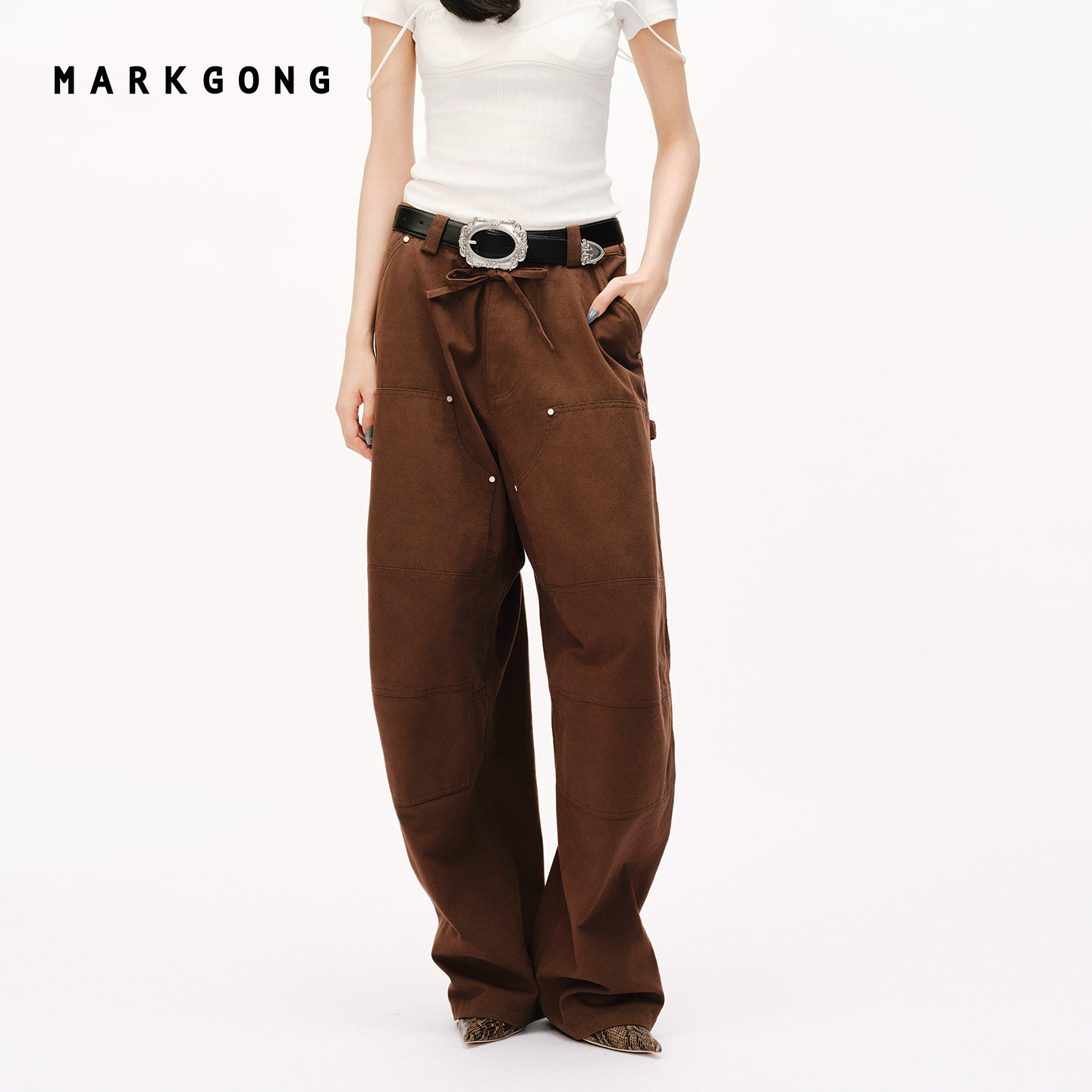MARKGONG工装伐木裤