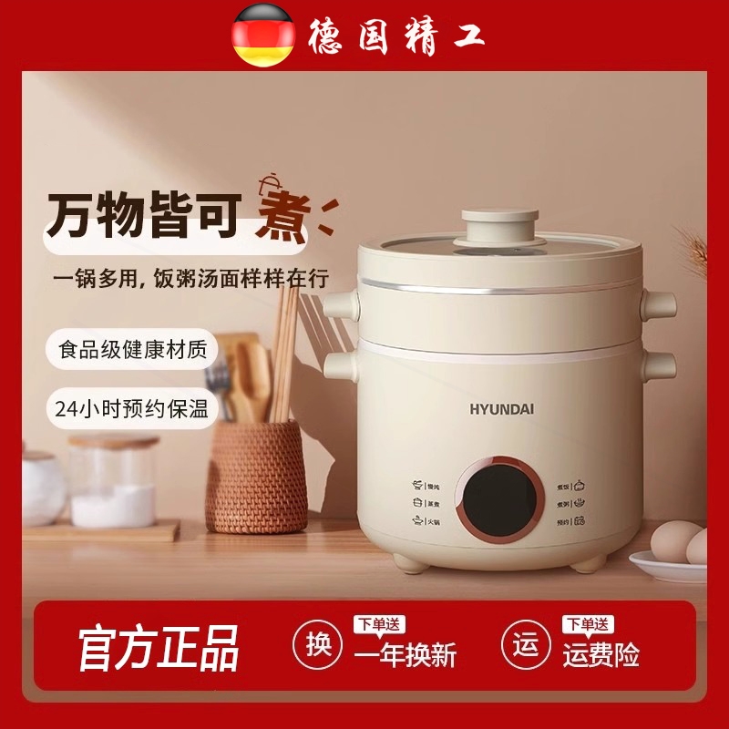 德国电煮锅多功能蒸煮炖一体锅迷电饭煲1-2-3人小型火锅可预约你