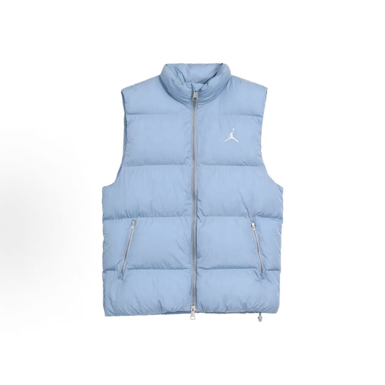 NIKE/耐克 Jordan 纯色户外运动立领马甲 蓝灰色男款 FB7308-436