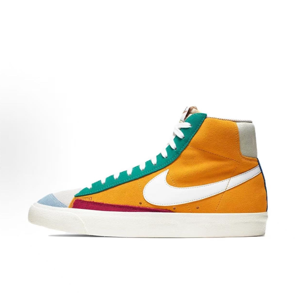 耐克  BLAZER 双面 阴阳 中帮 板鞋 红黄 CI1167-600