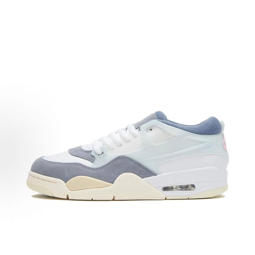 NIKE/耐克 AIR Jordan 4 RM 白灰蓝 低帮复古休闲板鞋 FQ7939-101