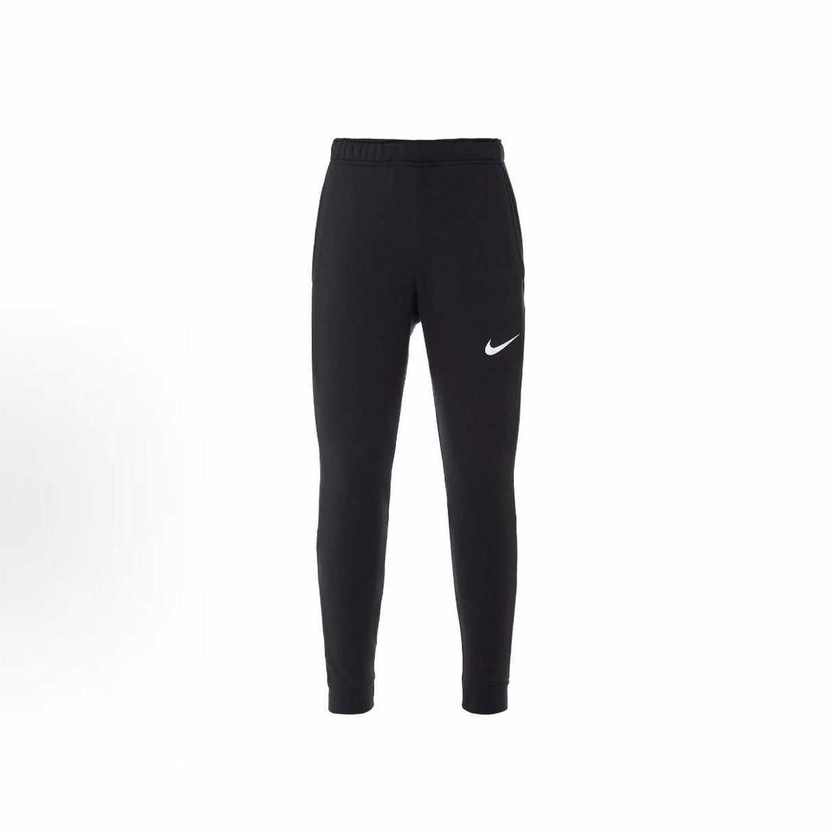 Nike耐克 Dri-Fit 纯色休闲训练针织运动黑色男款长裤 CZ6380-010