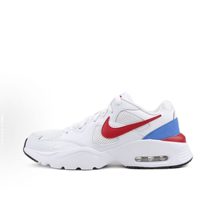 NIKE/耐克 Air Max Fusion 织物减震 白红低帮跑步鞋 CJ1670-100