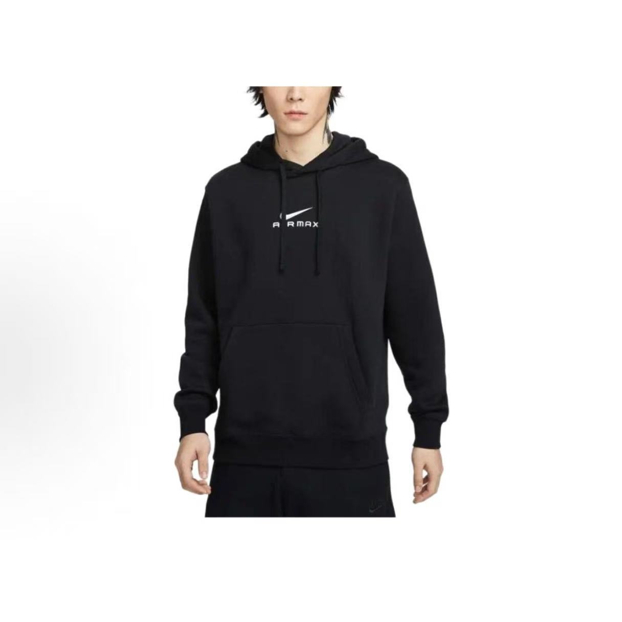 NIKE耐克 潮流舒适连帽套头黑色运动卫衣 HQ2970-010