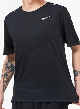 Nike耐克男装2024夏季新款运动服透气休闲圆领短袖T恤AJ7566-010