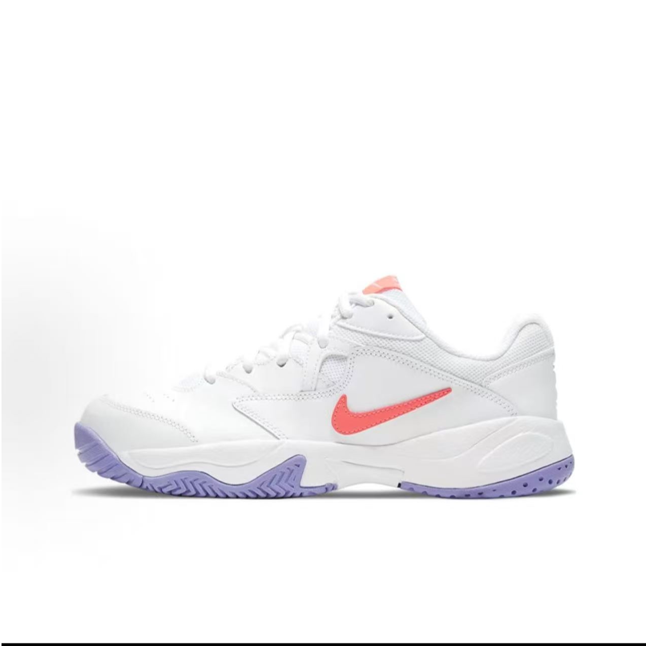 Nike Court Lite 2 百搭潮流 低帮 网球鞋 女款白橙紫AR8838-110图片