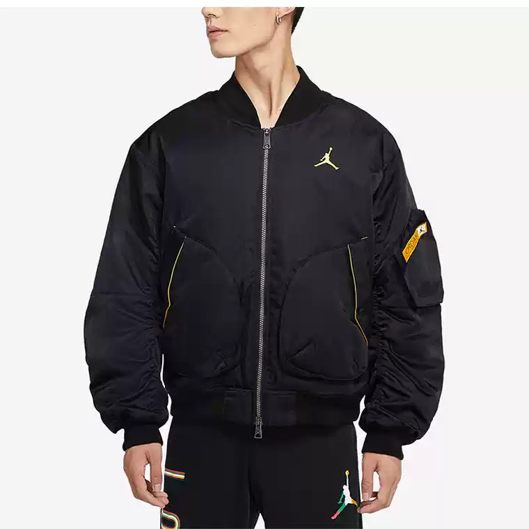 耐克Nike 男子休闲运动全长拉链飞行员立领夹克外套 CZ1191-010