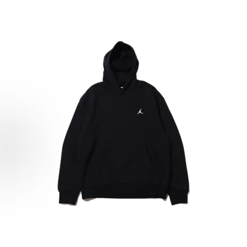 NIKE耐克 Jordan 纯色Logo 印花连帽卫衣 黑色男款 DQ7467-010