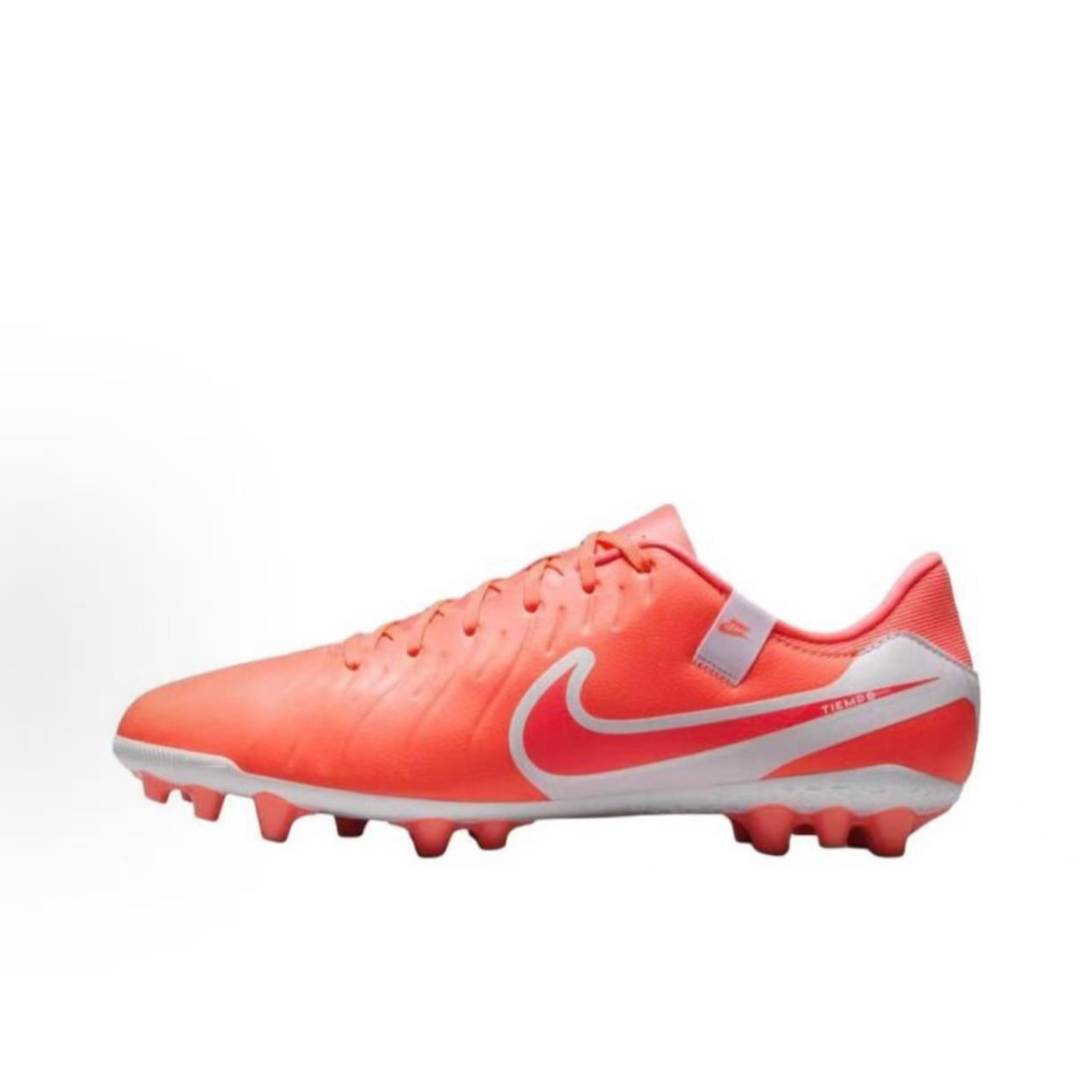 NIKE/耐克Tiempo 10舒适 AG胶质短钉 红色男款足球鞋 DV4340-800