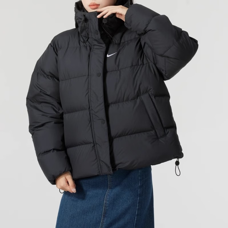 耐克 羽绒服女装2024秋冬新款运动服保暖连帽夹克外套FZ5929-010