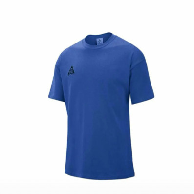 Nike ACG系列 小Logo休闲圆领短袖T恤 男款 游戏皇家/黑色BQ7343