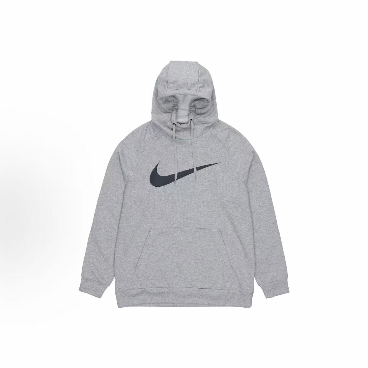 NIKE耐克 Dri-Fit 休闲运动Logo 男款灰色连帽套头卫衣CZ2426-063