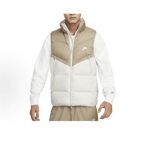 NIKE/耐克 Sportswear情侣款运动休闲卡其色羽绒服马甲DV1136-247