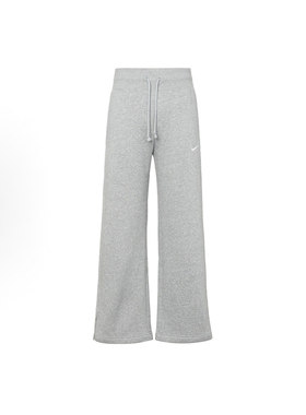 Nike 纯色Logo直筒休闲运动裤 女款 浅灰色DQ5616-063