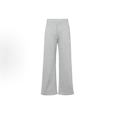 Nike 纯色Logo直筒休闲运动裤 女款 浅灰色DQ5616-063