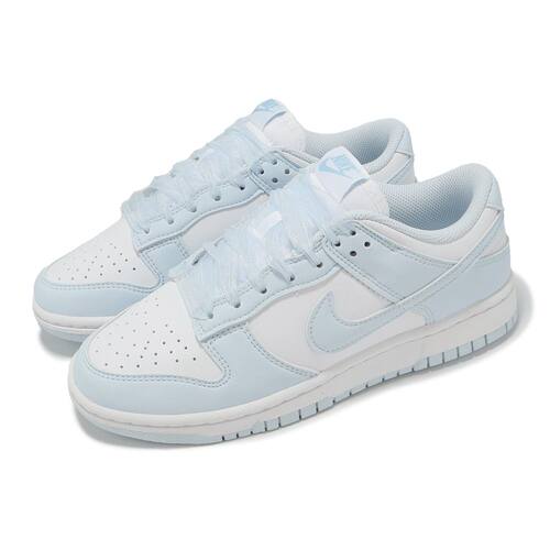 NIKE/耐克女板鞋夏新品 Dunk 白蓝耐磨低帮休闲鞋IB7311-100