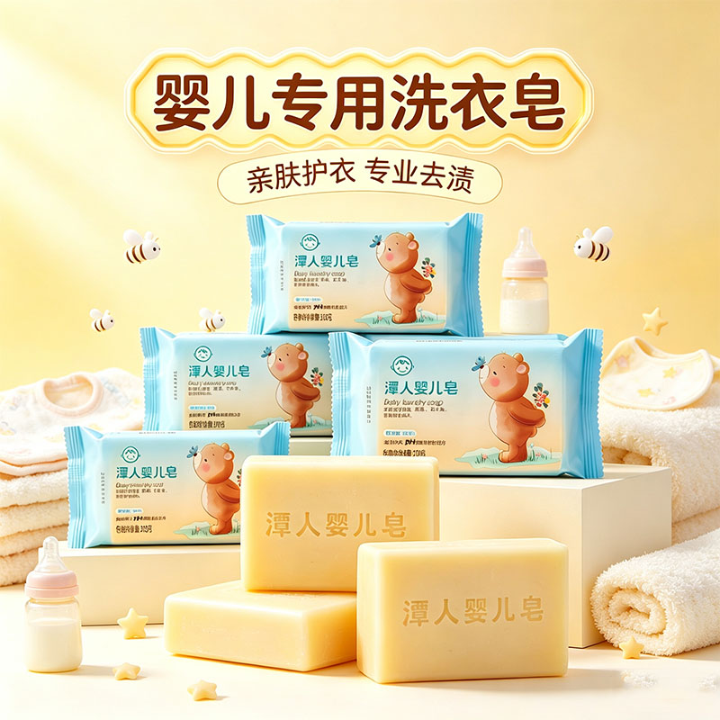 潭人婴儿洗衣皂弱酸性无刺激