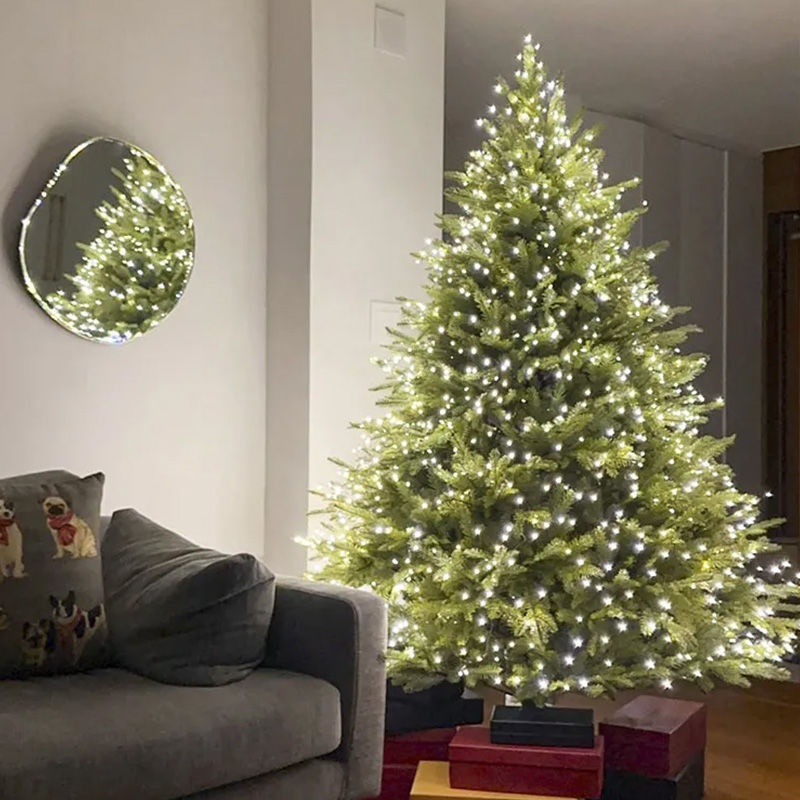 圣诞节加密发光大型裸树仿真满天星家用豪华PE圣诞树2025装饰摆件
