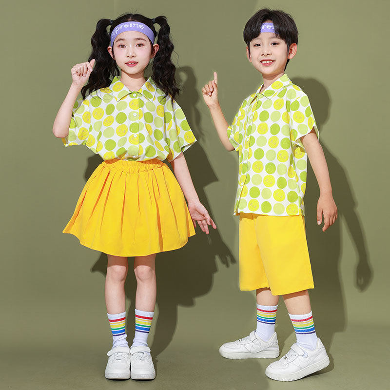 园服童趣新款六一儿童节表演服小学生幼儿园班服套装批发拉丁舞服