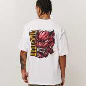 T恤美式 TRIBAL 豹子头插画短袖 街头潮牌街舞滑板情侣宽松圆领T