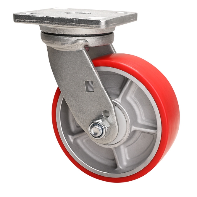 经济型重载脚轮铸铁芯万向带刹型E-CSTK/E-CPSJ/E-CSTJS150/200-U