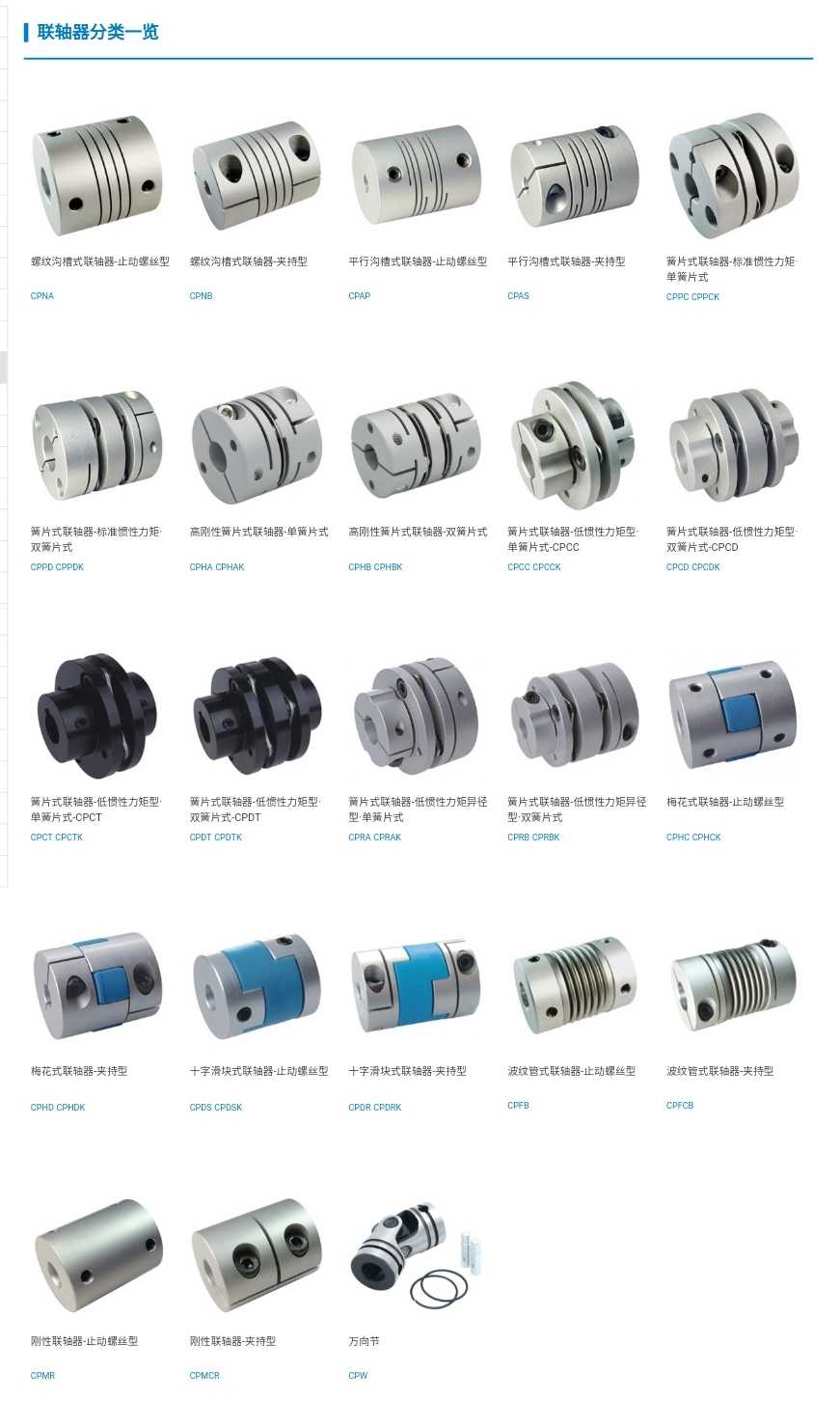 CPSWC 系列 联轴器 欢迎询价DBA52 DBA53 DBA62 DBA63 MCGLC40