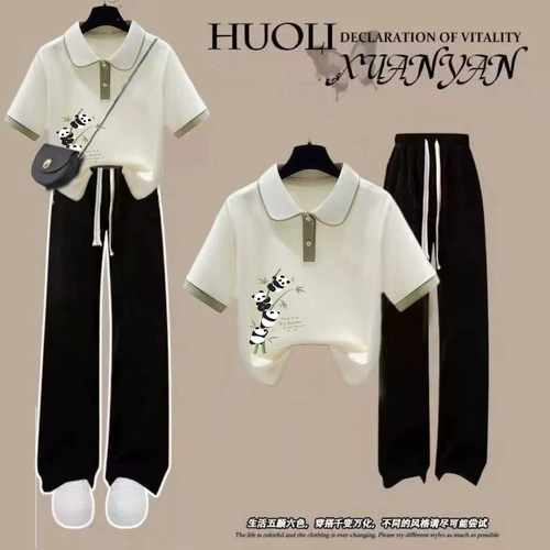 Летний свежий комплект, футболка polo для отдыха, для средней школы, короткий рукав