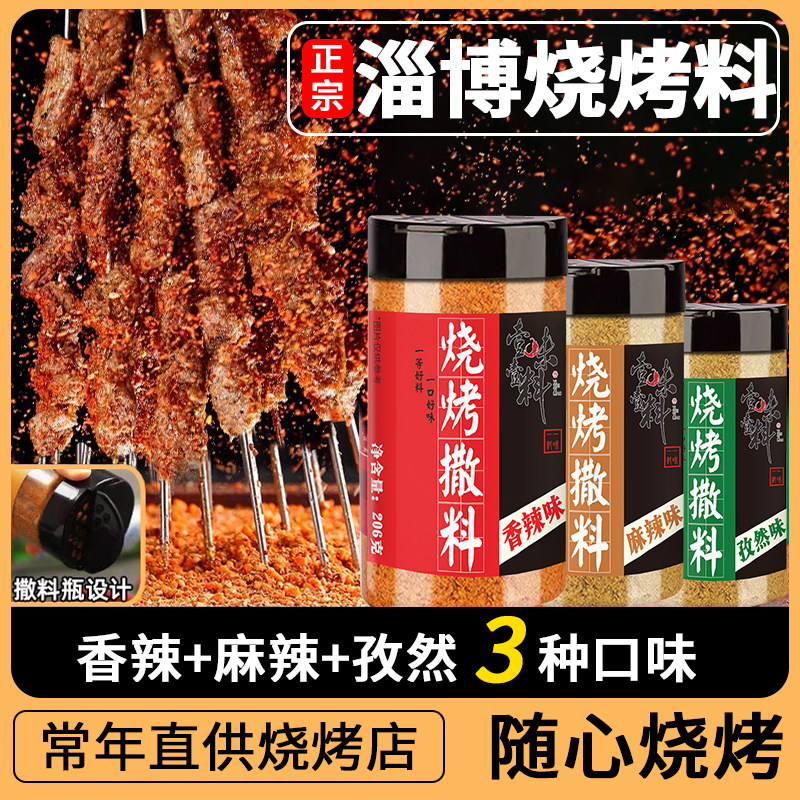 烧烤调料撒料孜然粉空气炸锅调味料烤肉蘸料腌料东北淄博家用全套
