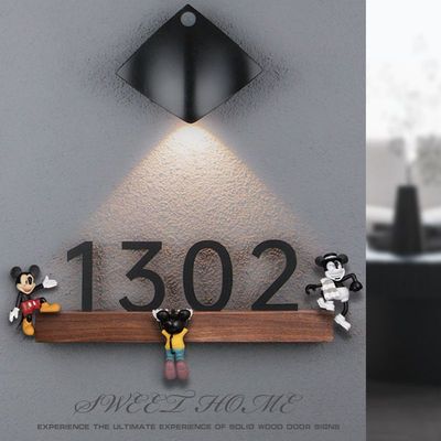 长泽亚克力发光玩偶装饰挂牌