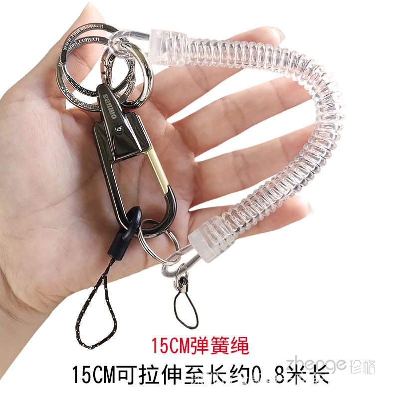 手机弹簧挂绳伸缩钥匙链