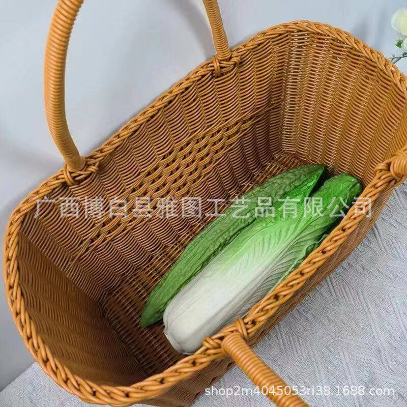 中国结购物手提篮野餐篮