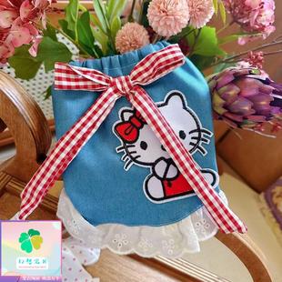 幻想宝贝泰迪比熊马尔济斯约克夏背心恤宠物小体狗猫咪防掉毛衣服