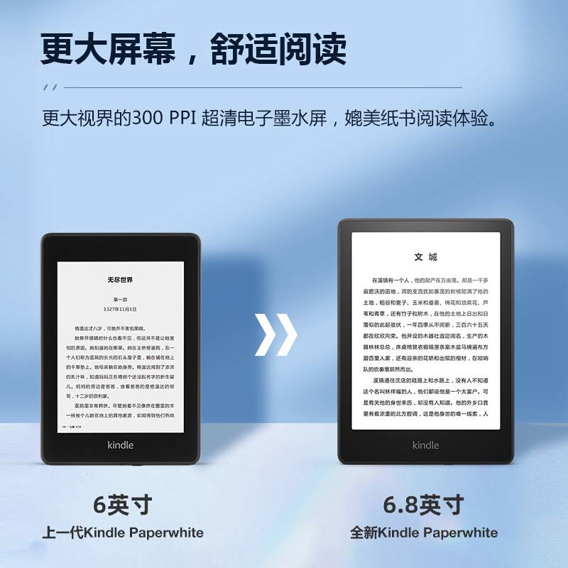 亚马逊 kindle paperwhite5 电子书阅读器 电纸书 墨水