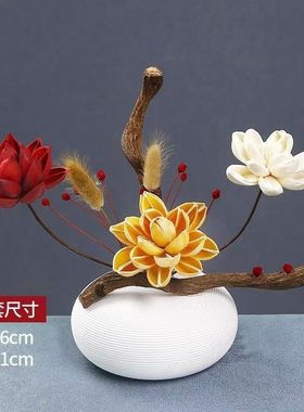 2025创意永生花艺无水风干混搭花束客厅装饰仿真花艺永久摆件